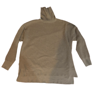 size XL Marled tan turtle neck sweater